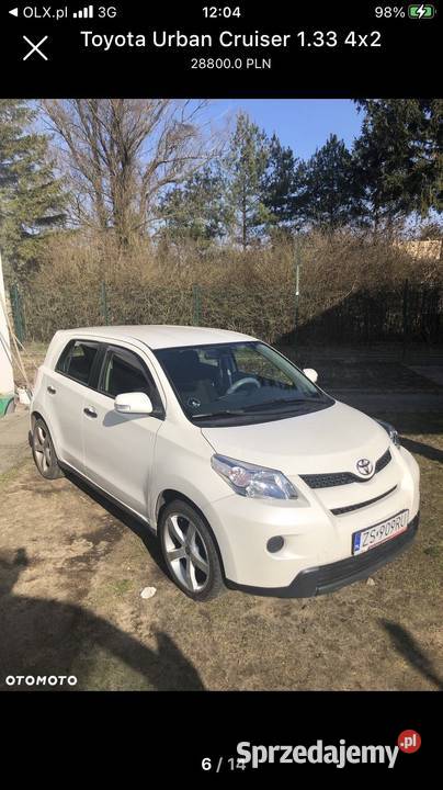 Toyota Urban Cruiser 13 benzyna 2012 Szczecin
