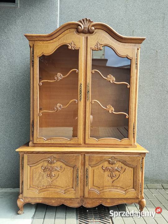 Witryna Biblioteczka w stylu Ludwikowskim Stan Meble mazowieckie Marki sprzedam
