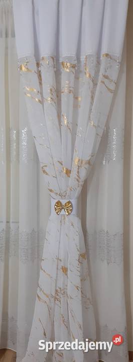 Firany złoty marmórek z koralami Mława sprzedam