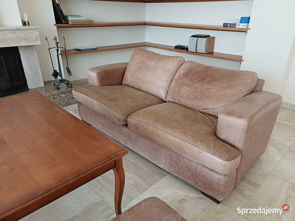 Kanapa dwa fotele pufa 55cm Gdańsk sprzedam