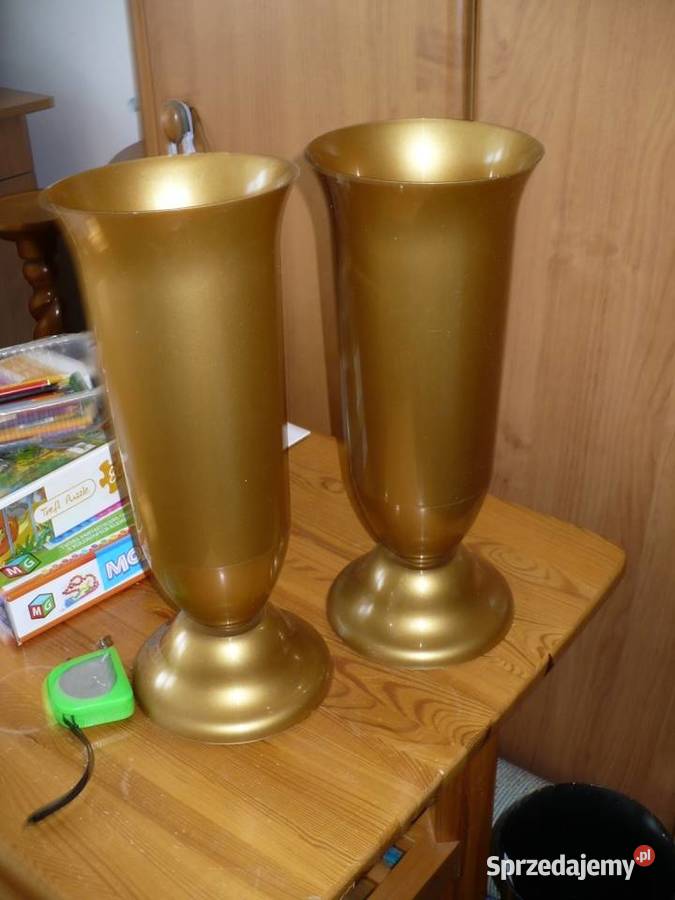 Gazony złote do kwiatów Wazony wielkopolskie Poznań