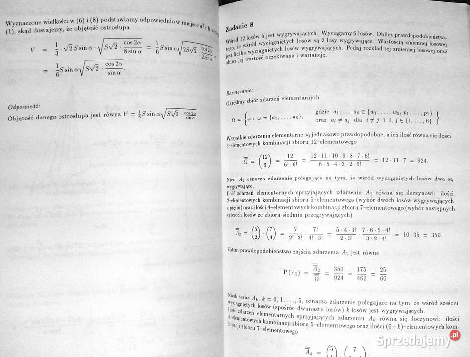 Zbiór zadań i zagadnień maturalnych z matematyki Chełm