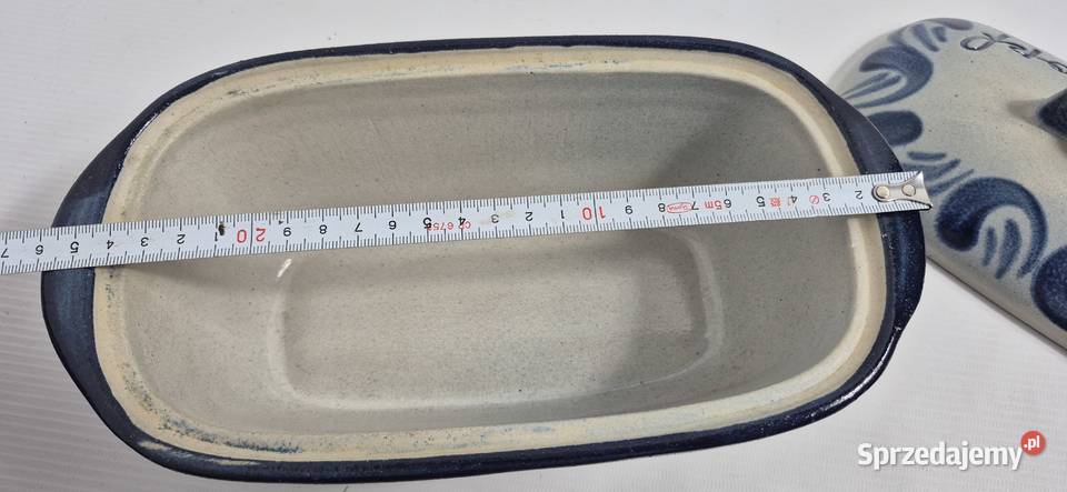 Stylowy ceramiczny garnek na śledzie HERINGSTOPF Biłgoraj