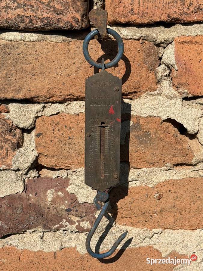 PIĘKNA STARA HAKOWA WAGA WISZĄCA POCKET BALANCE dolnośląskie Bielawa sprzedam