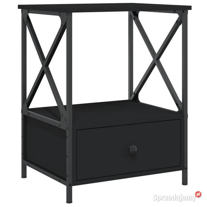 Stoliki nocne 2 czarne 50x41x65 WM826084