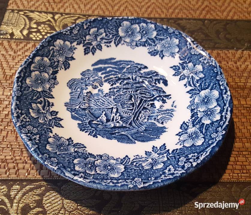 Porcelana angielska 5 spodeczków Woodland Akcesoria kuchenne Warszawa sprzedam