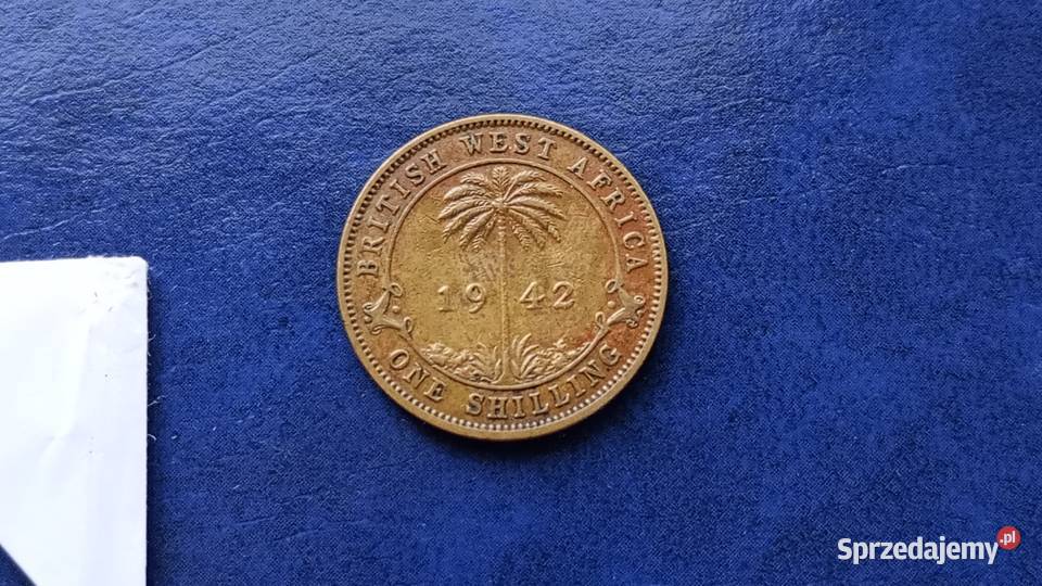 Stare monety 1 szyling 1942 Brytyjska Afryka Lesko