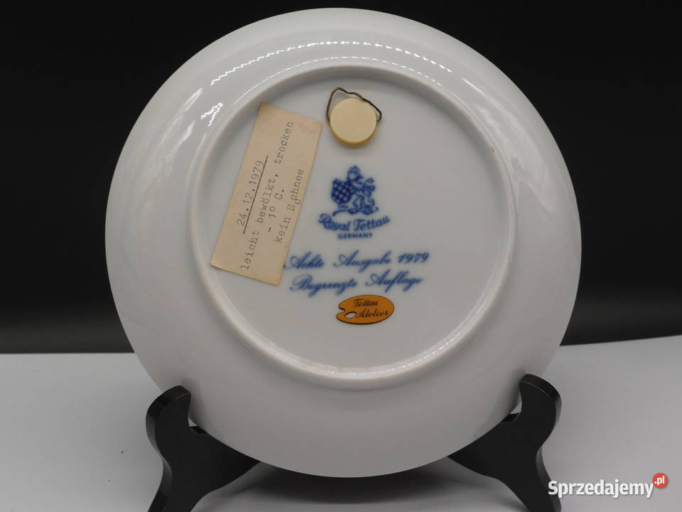 Porcelanowy Talerz Kolekcjonerski Royal Tettau wielkopolskie Raszków sprzedam