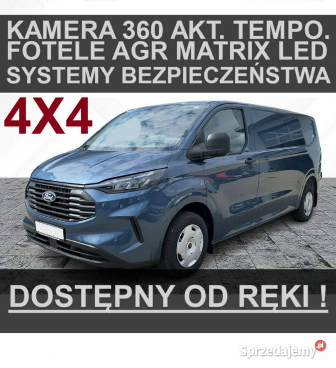 Ford Transit Custom 4x4 Kamera 360 Matrix Led zachodniopomorskie