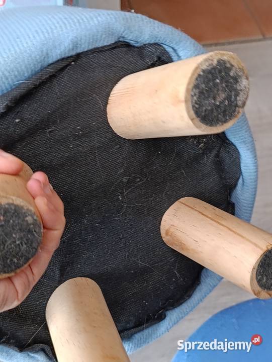 pufa okrągła na nóżkach pufy 2 sztuki Poznań