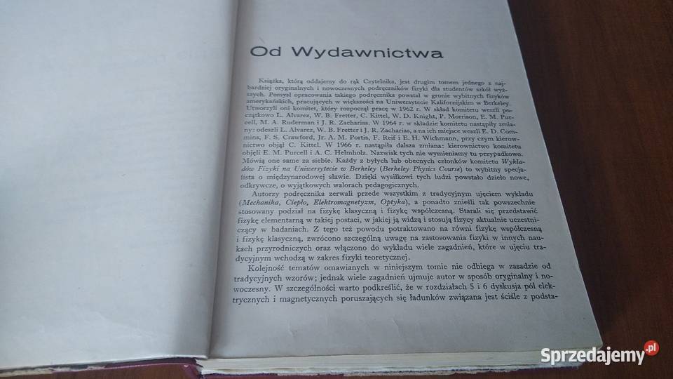 Elektryczność i magnetyzm Edward M Purcell pomorskie Gdańsk