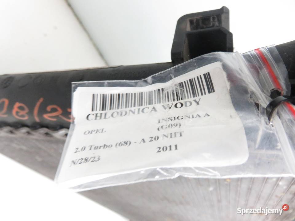 CHŁODNICA WODY OPEL INSIGNIA A 20 Turbo AUTOMAT małopolskie sprzedam