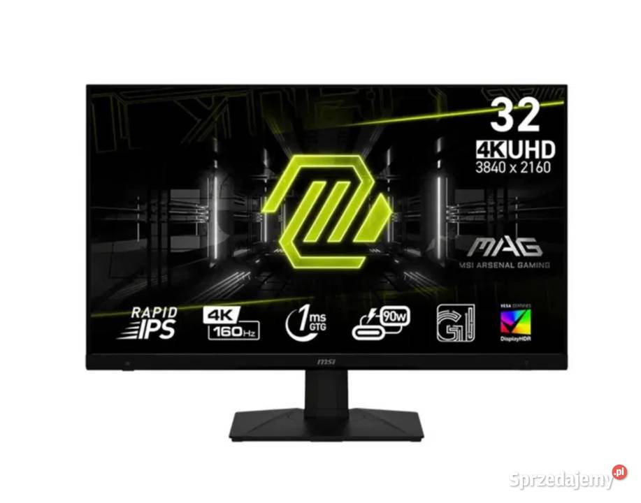 Monitor MSI MAG 322UPF 32 4K IPS 160Hz Stan Wrocław sprzedam