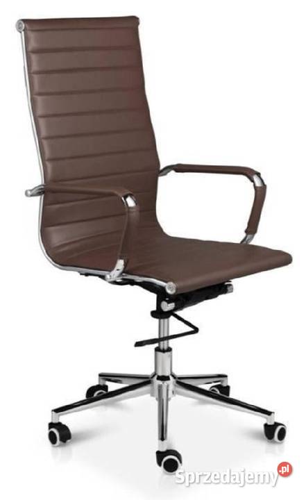 Nowoczesne krzesło biurowe obrotowe, skóra, fotel biurowy