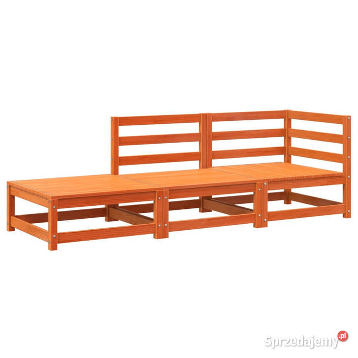 2osobowa sofa ogrodowa z podnóżkiem woskowy brąz Warszawa