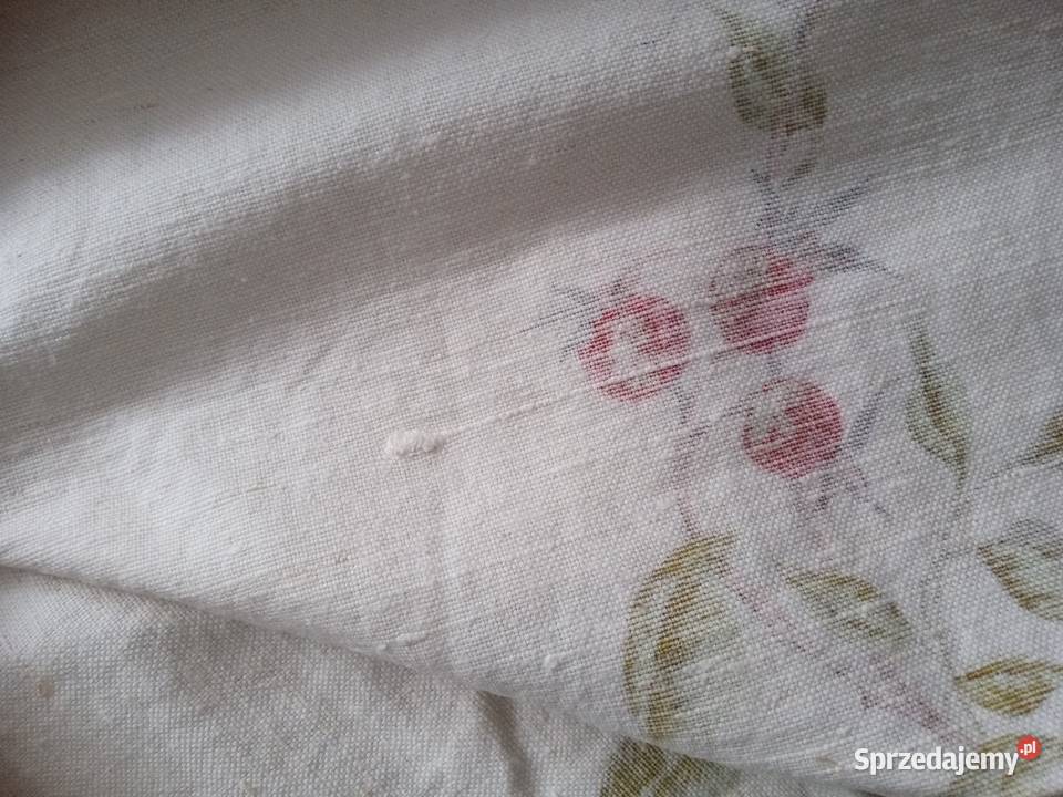 Materiał na obrus z czasów PRLu śląskie Mysłowice