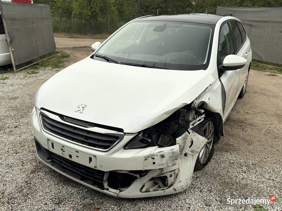 PEUGEOT 308 SW 2015 16 EHDI BIAŁA PERŁA BOGATA 308 Motoryzacja Poznań
