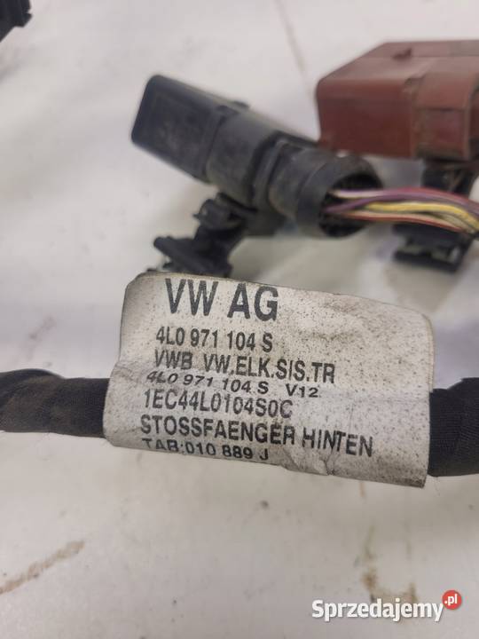 WIĄZKA PDC CZUJNIKÓW TYŁ AUDI Q7 4L 4L0971104S Materiały instalacyjne Przystajń