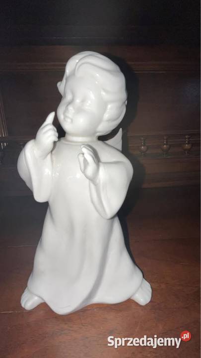 Aniołek biała porcelana Gdańsk