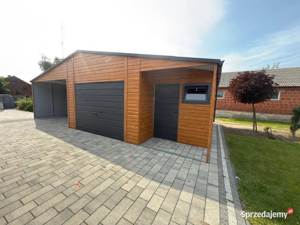 Garaż Blaszany 8x6 Drewnopodobny Profil sprzedam