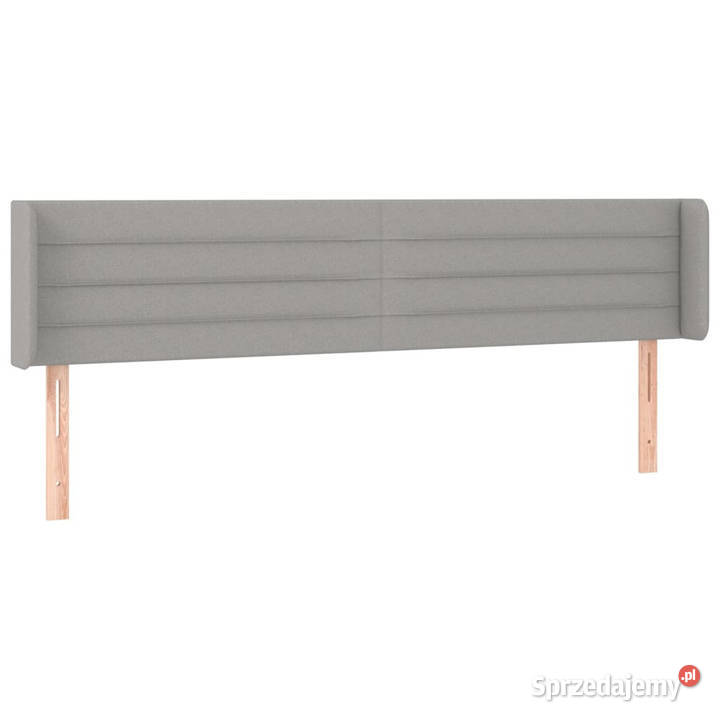 Zagłówek uszak jasnoszary 183x16x7888 tkanina Warszawa