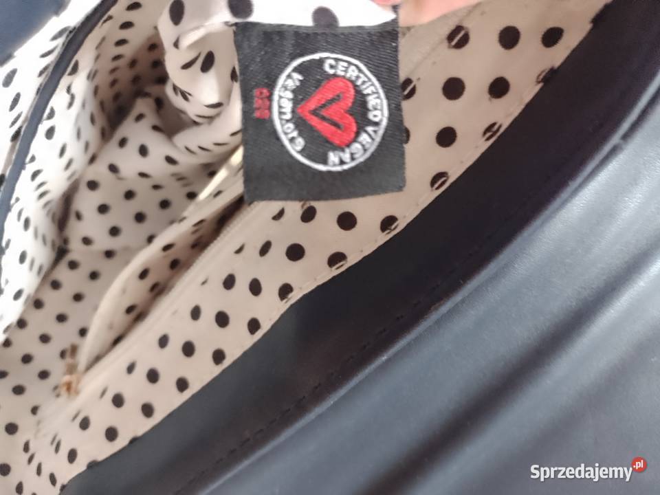 Granatowa Bogato zdobiona torebka listonoszka z