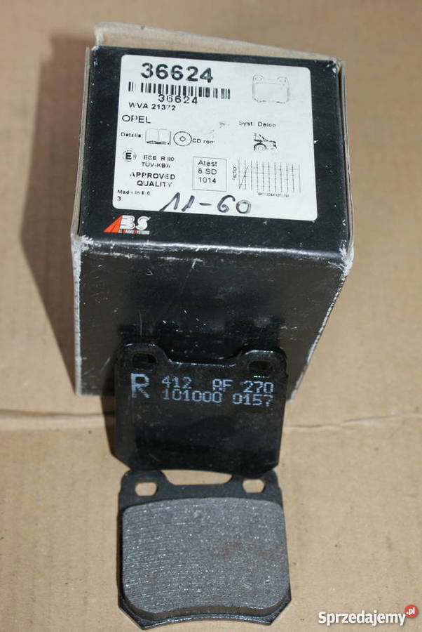 36534 ABS KLOCKI HAMULC FORD FIESTA 8389 Zestaw Pozostałe Części Białobrzegi
