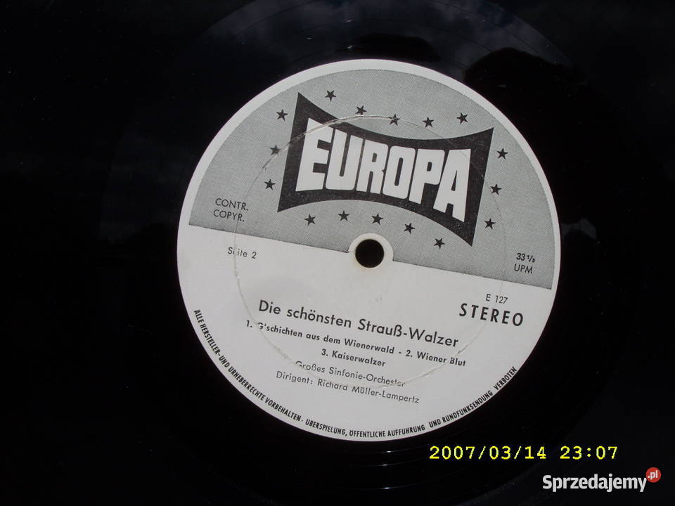 Klasyka JOHANN STRAUSS 4 plyty winylowe dolnośląskie Wołów