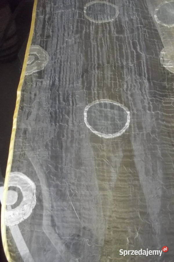 Nowa mała firanka w148d193 cieniowany kresz koła Wystrój okien śląskie Piekary Śląskie