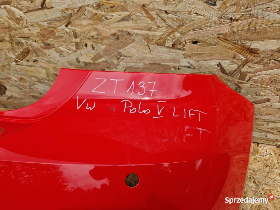 VW POLO V LIFT ZDERZAK TYŁ TYLNY 6C6807421A Słowikowo