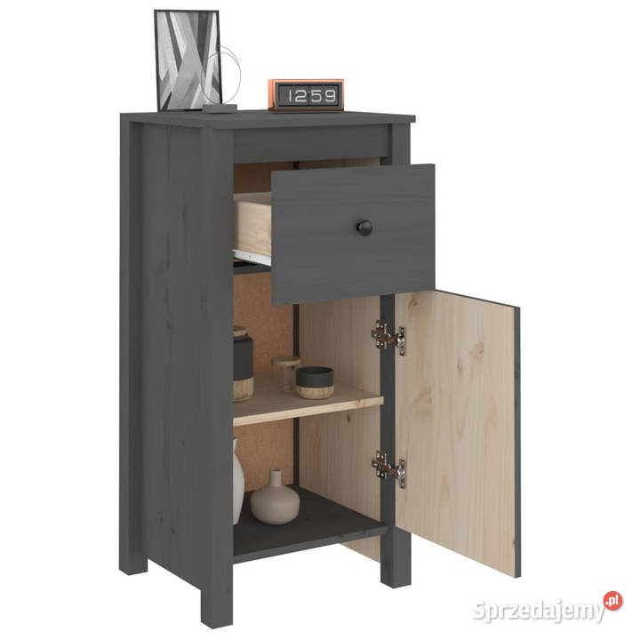 Szafka szara 40x35x80 lite drewno sosnowe Pozostałe Warszawa