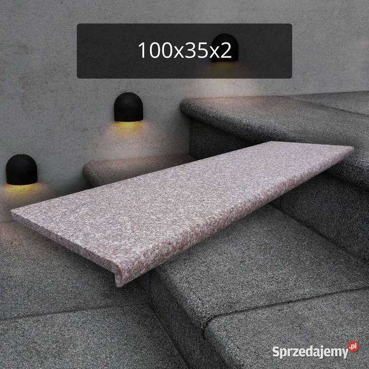 Schodek Stopnica Granitowa Płomieniowana Tczew