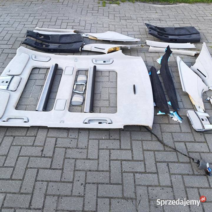 W221 long panorama podsufitka alcantara szara Wałdowo Królewskie