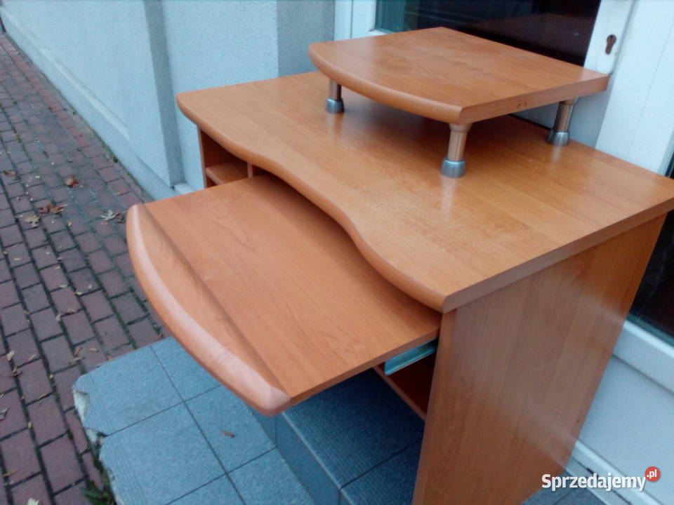 Biurko komputerowe z nadstawką Myszków sprzedam