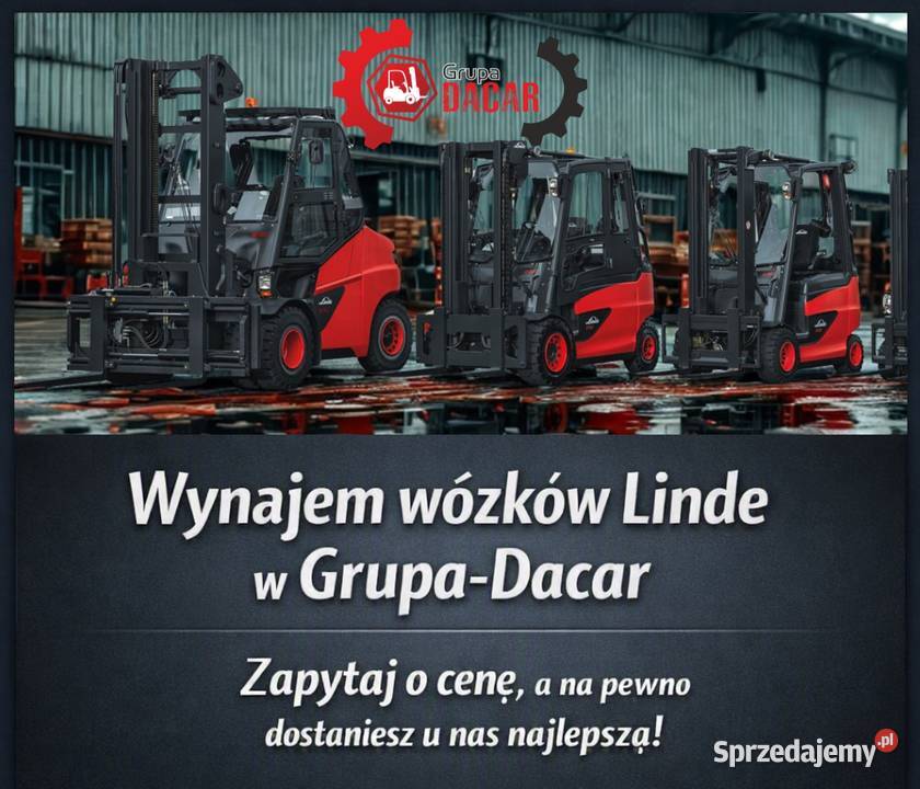 Wynajem wózka widłowego Linde gaz Kraków
