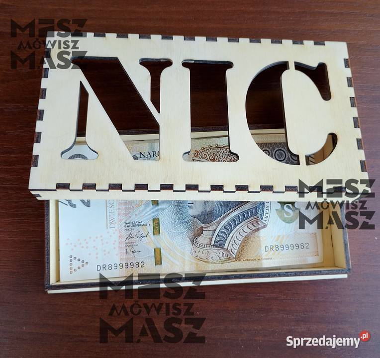 udełko na kasę hajs pieniądze Mikołaja otwierane Racot