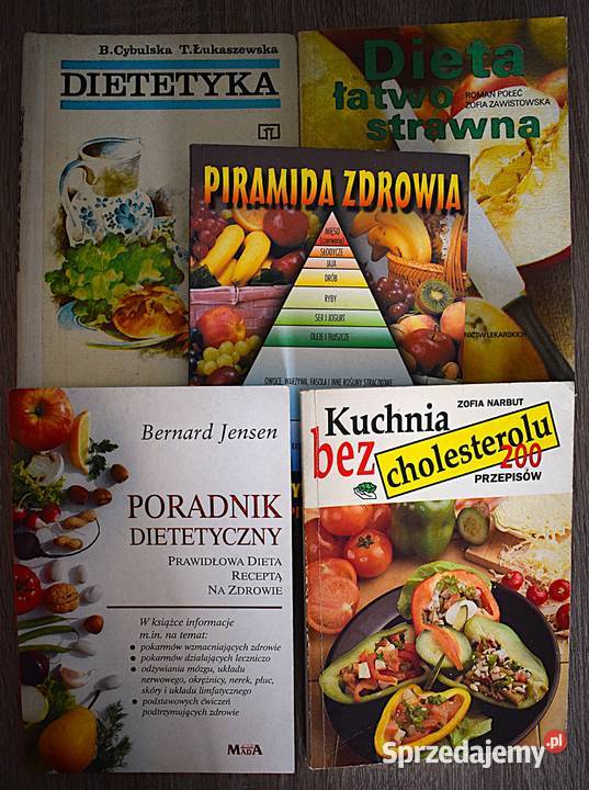 Kuchnia łatwo strawna bez cholesterolu 5 książek Chełmno