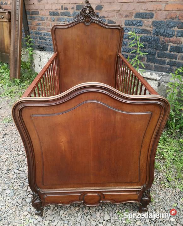 Francuskie łóżko dzieci łóżeczko rocaille antyk Wałbrzych