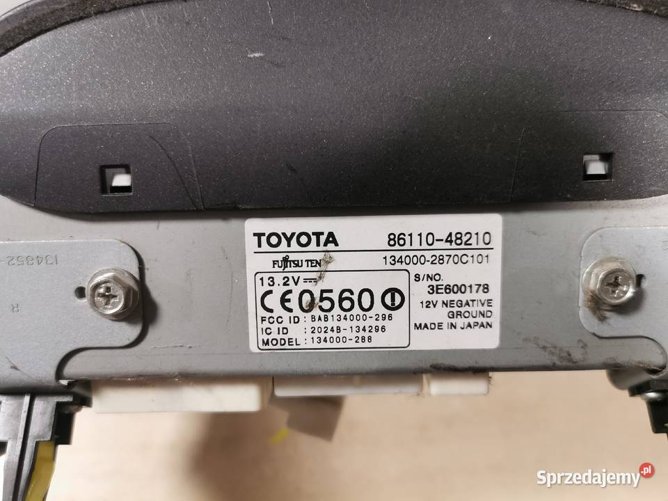 Radio czytnik nawigacja lexus rx400 8611048210 Międzychód sprzedam