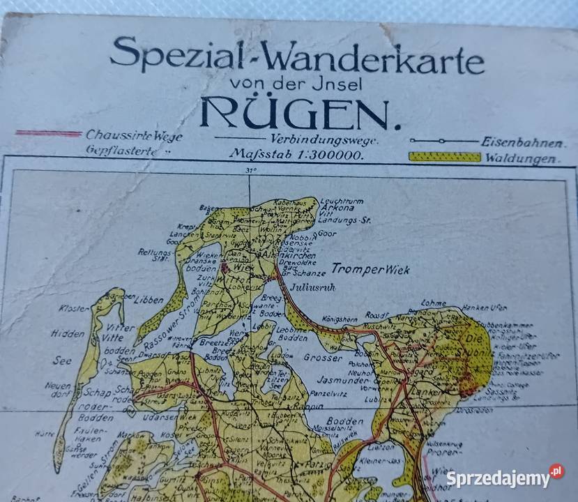 Pocztówka SpecialWanderkarte von der Ilsen Koźminek
