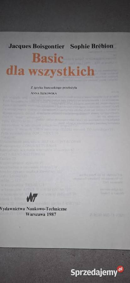 Basic wszystkich WNT 1987 polski kolekcjonerski Łęczyca