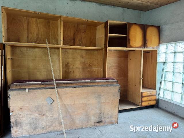 Meble z lat 70 tych segment PRL niekompletny 60cm Regały Częstochowa