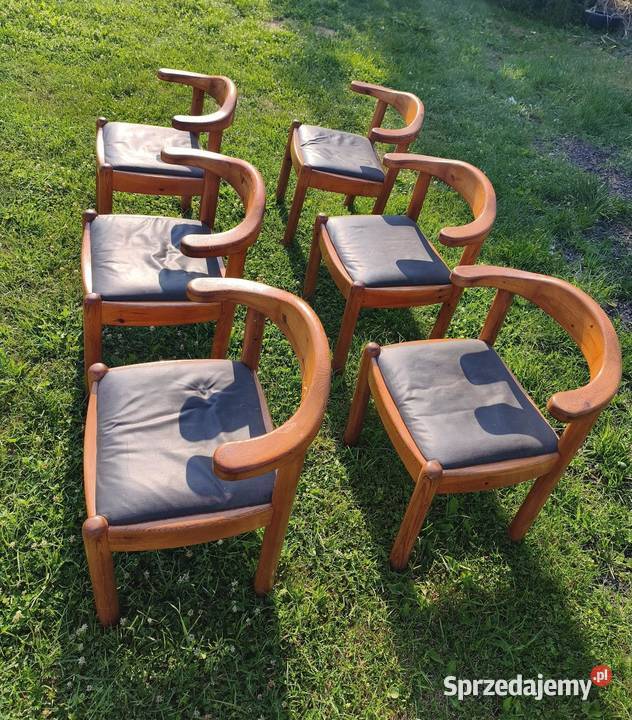 Krzesła duńskie vintage lata 70 Biłgoraj