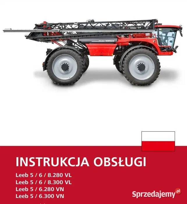 Instrukcja obsługi opryskiwacza Horsch Leeb VL Zduńska Wola