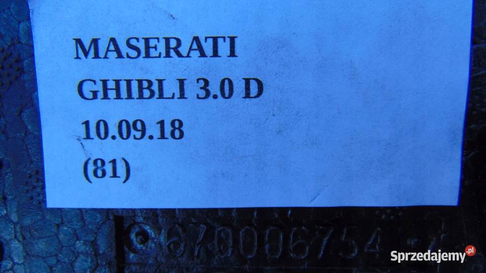 ABSORBER ZDERZAKA PIANKA PRZÓD MASERATI GHIBLI Karoseria Nowy Tomyśl
