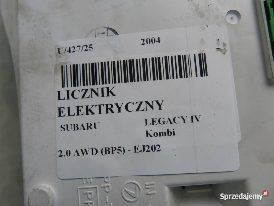 LICZNIK SUBARU LEGACY IV 20 AWD BP5 EJ202