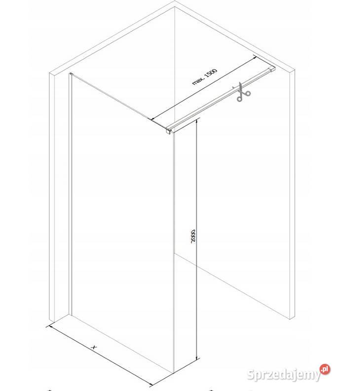 ŚCIANKA PRYSZNICOWA Czarna KRATKA Rozmiary 8 mm Choroszcz