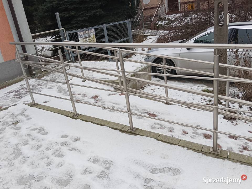 Balustrady poręcze kwasoodporne z demontażu