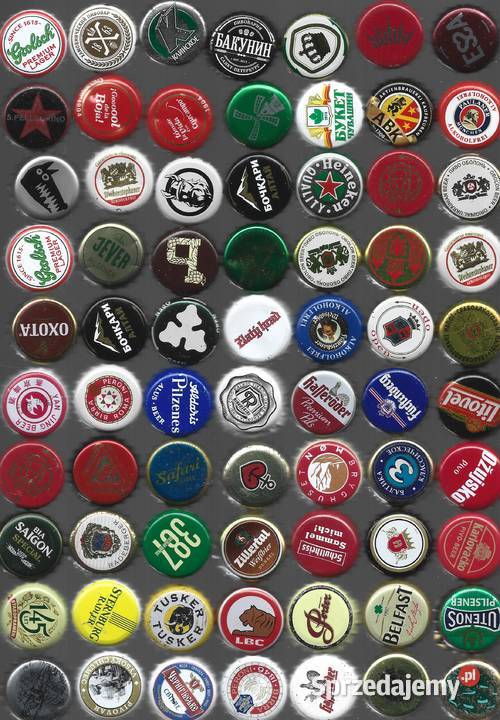 Kapsle używane z piw zagranicznych Puławy sprzedam