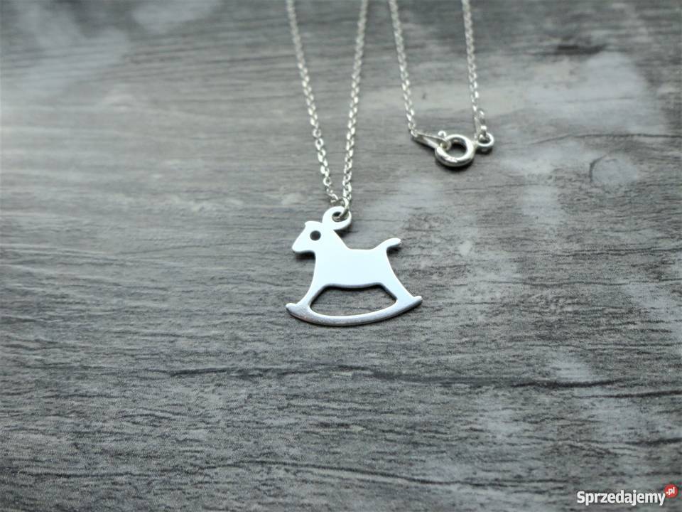 Naszyjnik Koń srebrny Konik na biegunach Biżuteria dla Pań Poznań